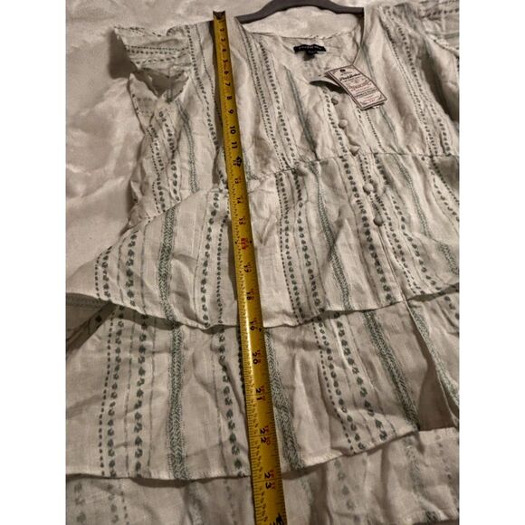 NWT Flag & Anthem Ruffle Tiered Peasant Top Womens XXL Boho Cottagecore Festival - Picture 6 of 6